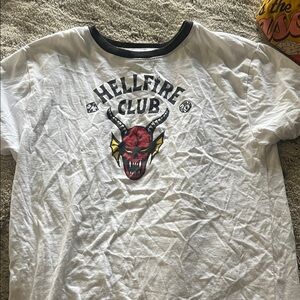 5/$10 Netflix Stranger Things Graphic Tee in White